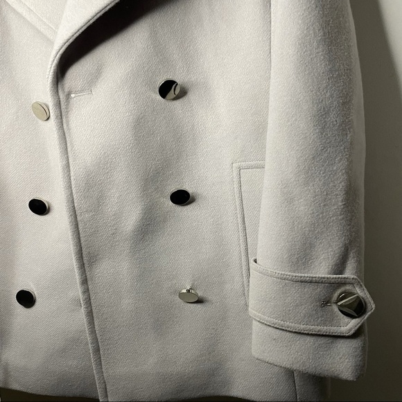 grey double breasted coat - EVERNEW MELBOURNE (H&M) - Picture 5 of 8